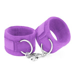 Cătușe Crushious cu velcro și lanț, violet, 40 cm