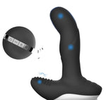 Aparat de masaj pentru prostată Luxury Play USB din silicon, încălzit, cu 7 moduri, negru