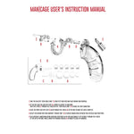 Cușcă de castitate ManCage Model 13 din policarbonat 6,5 cm