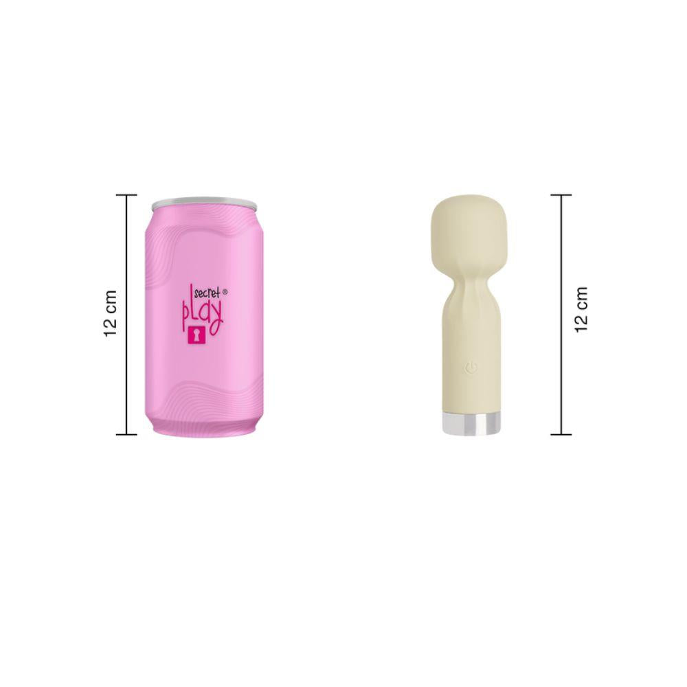 Vibrator compact Silk Pulse ecru, impermeabil 12 cm