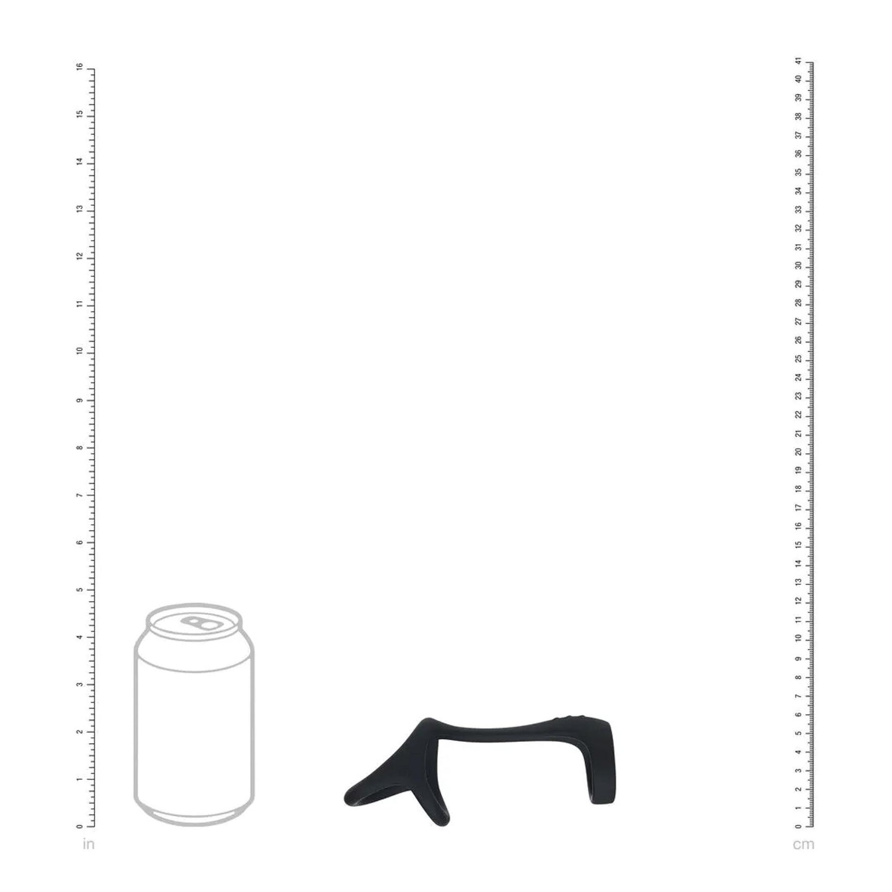 Inel pentru penis și testicul din silicon Levelz Tri O, negru