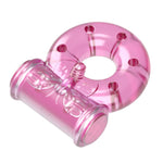Inel vibrant pentru penis Baile cu fluture, roz