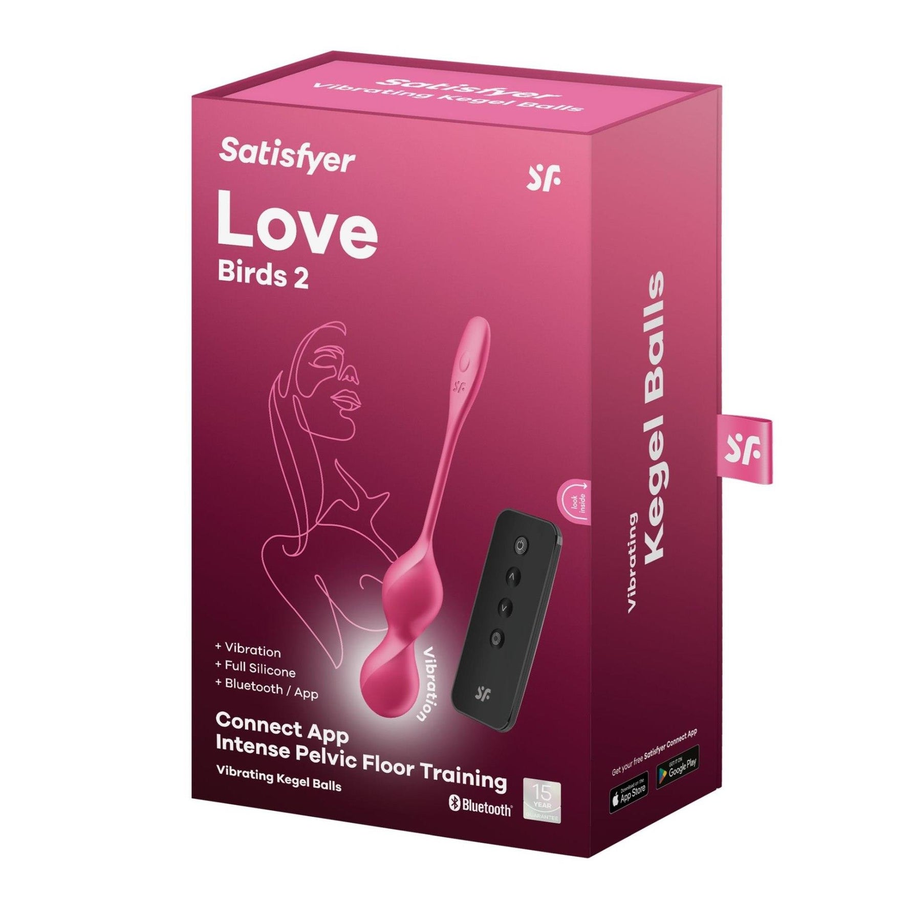 Bile vibratoare din silicon Satisfyer Love Birds cu 2 aplicații