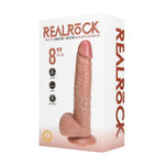 Vibrator rotativ pentru testicule RealRock bej RealRock 20,5 cm