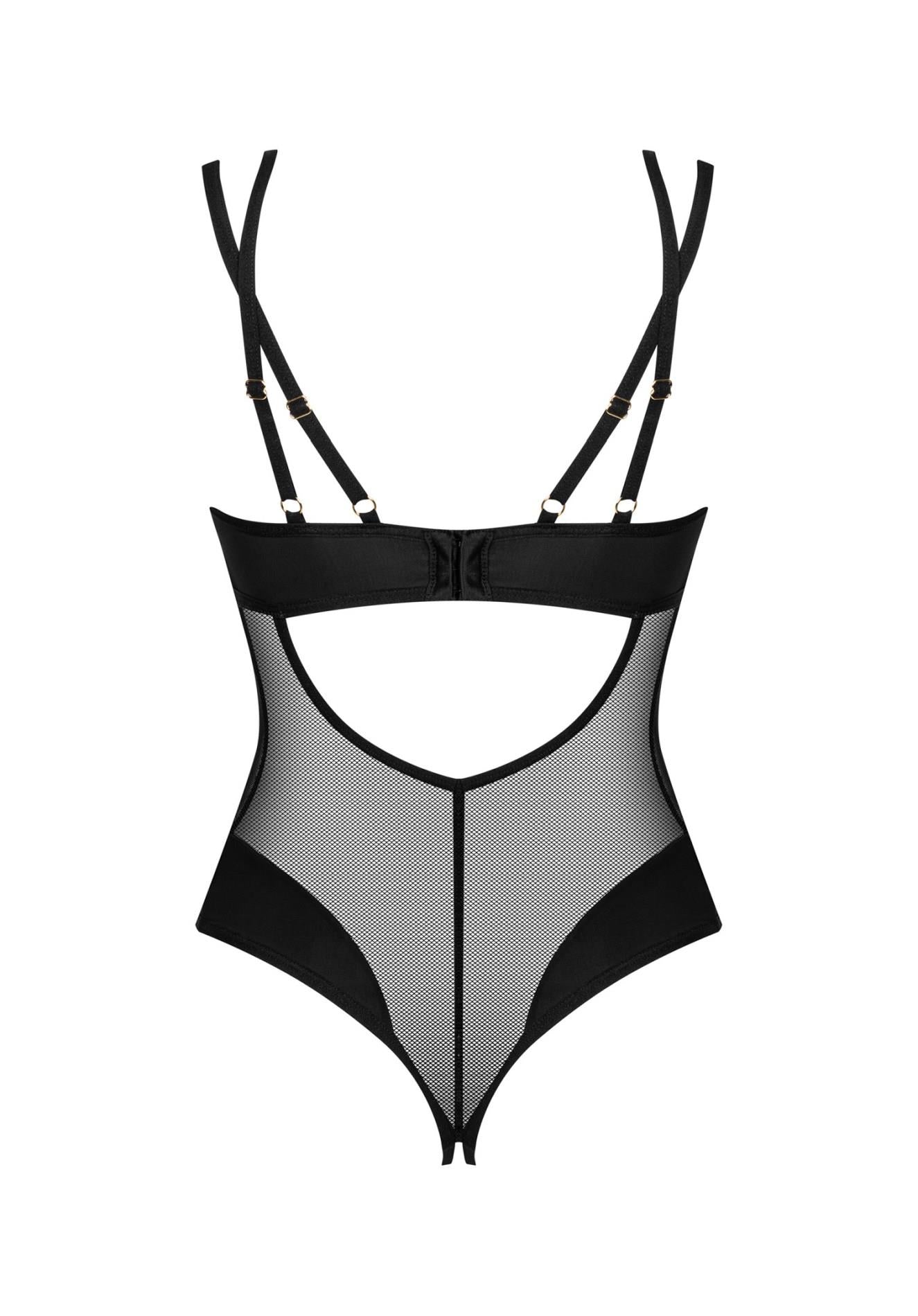 Body Obsessive Nesari Open Negru XL/2XL