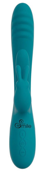 Vibrator Sweet Smile Bunny cu mișcare glisantă USB 25 cm