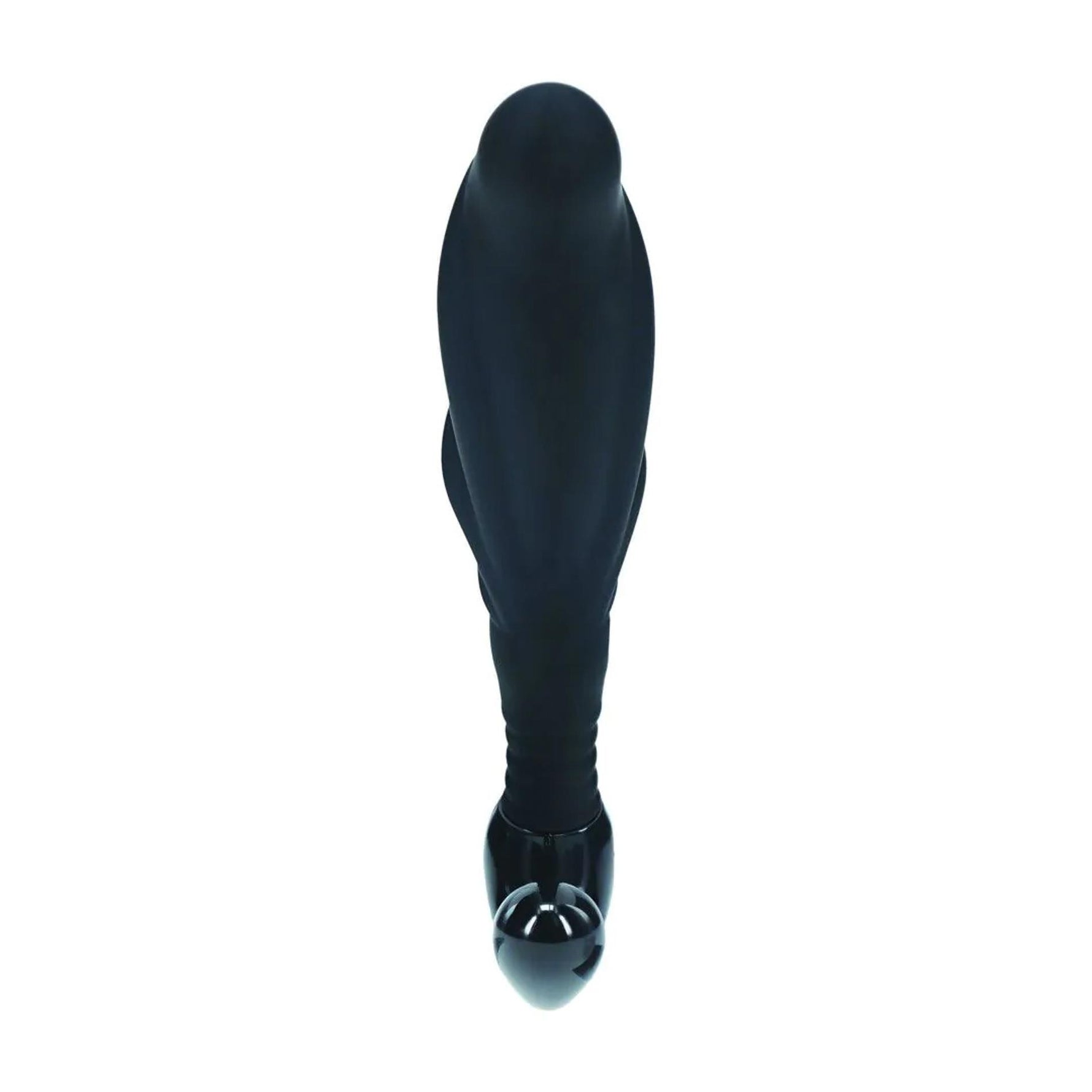 Masaj prostată Levelz din silicon, ondulat, L, negru, 12,4 cm