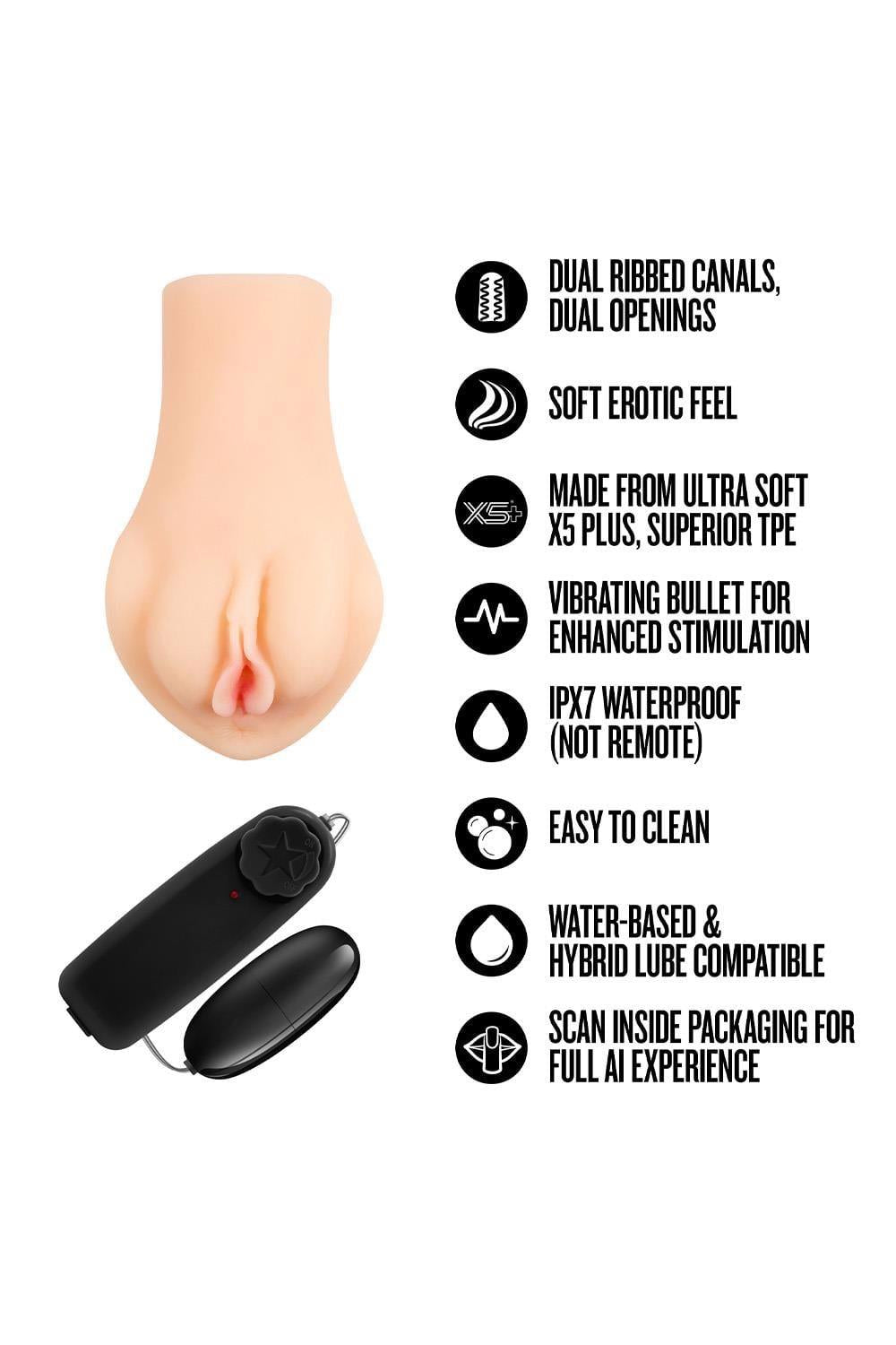 Masturbator vibrant realist Melanie Blush cu telecomandă