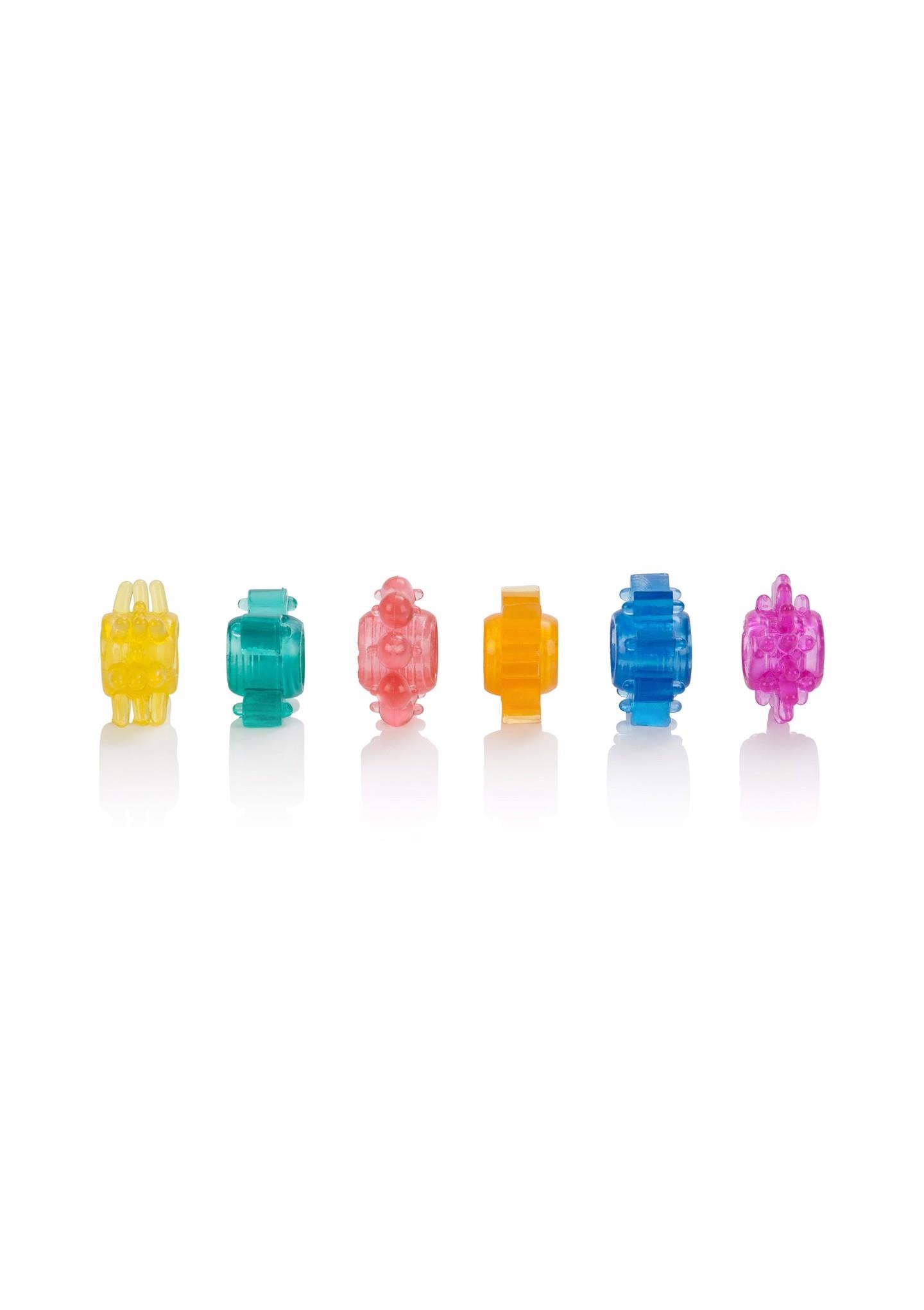 Set de 6 inele de erecție Senso Calexotics multicolore