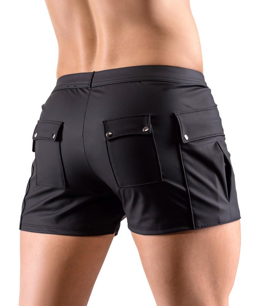 Pantaloni scurți largi Svenjoyment pentru bărbați, negri, mărimea M