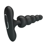 Plug anal vibrant din silicon Corban Pretty Love cu mărgele