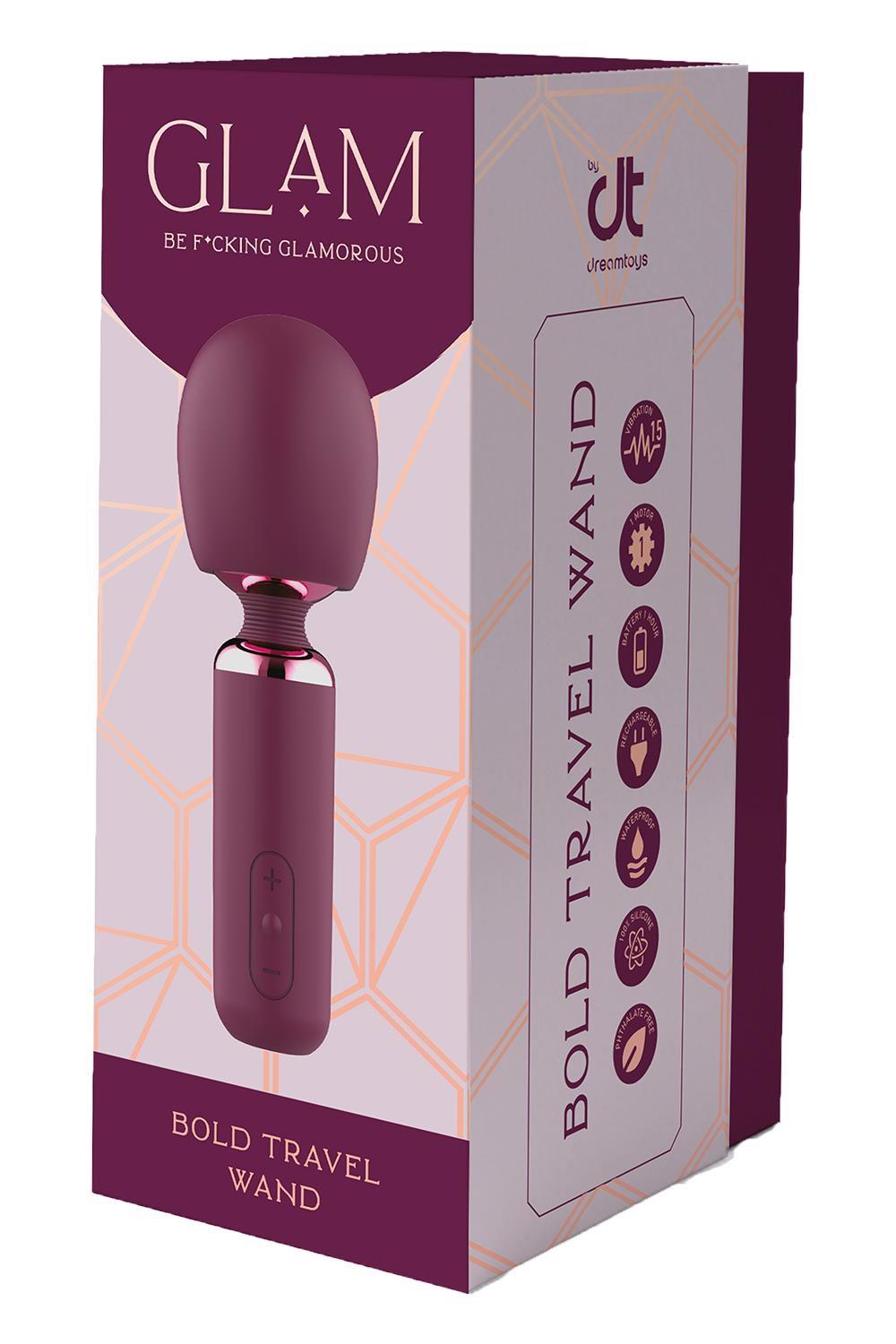 Vibrator USB din silicon Glam Bold 18 cm