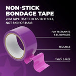Bandă adezivă PVC Ouch, neadezivă, violet, 20 m