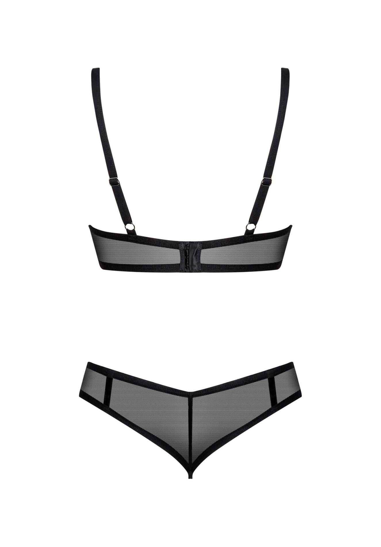 Set lenjerie intimă Glandez Obsessive negru M/L