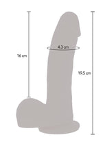 Vibrator realist din silicon ToyJoy cu telecomandă 19,5 cm