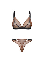 Set lenjerie intimă transparentă cu buline Vixaria Obsessive S/M