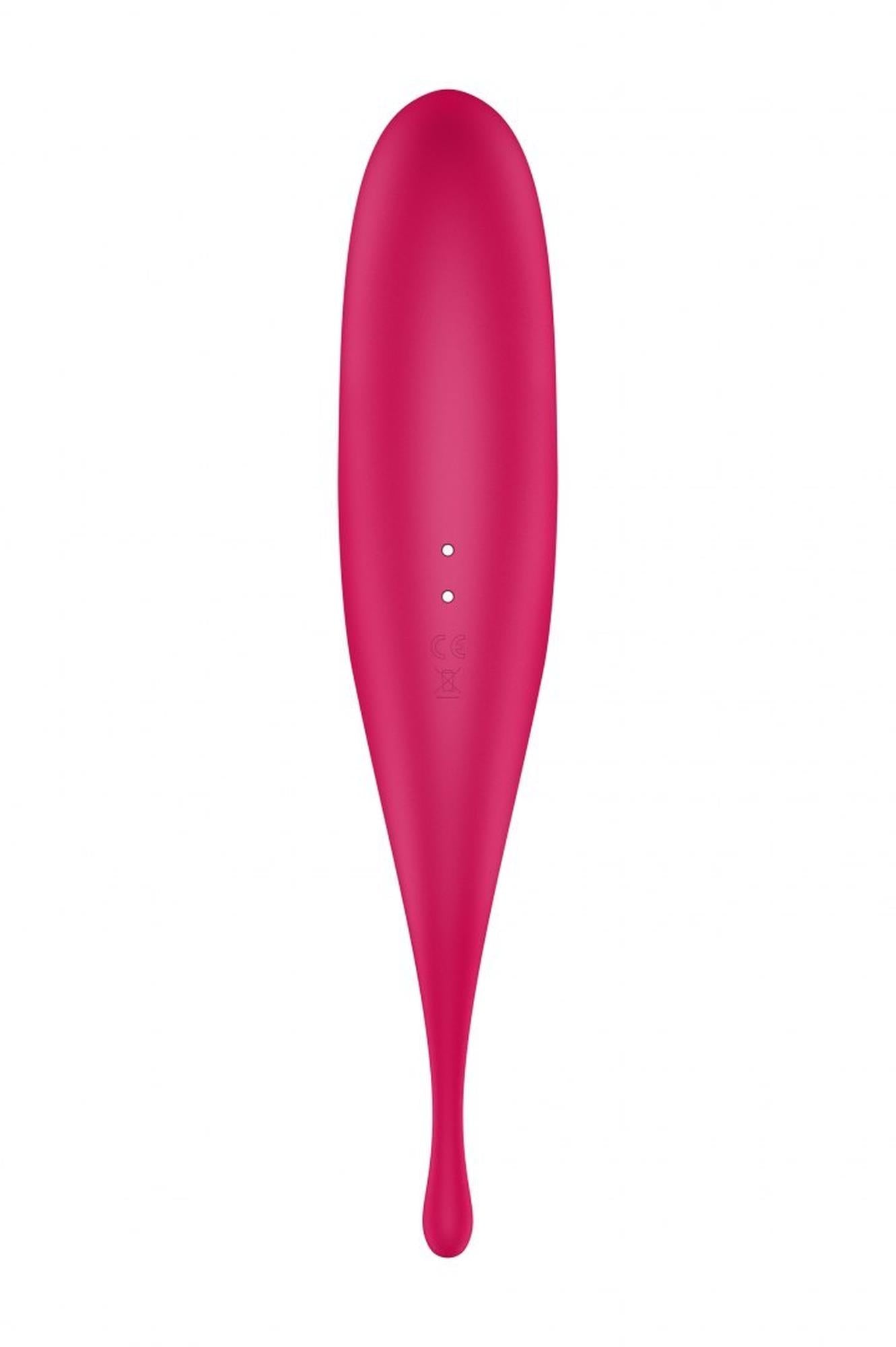 Stimulator clitoridian USB Satisfyer Twirling Pro Roșu
