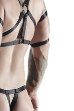 Set de cauciuc pentru bărbați Regnes Fetish Planet negru XXL XXXL