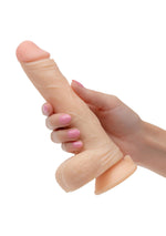 Vibrator realist pentru quarterback cu ventuză 19,75 cm