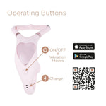 Vibrator Adrien Lastic Venus cu aplicație, roz pal, USB, 11 cm