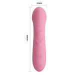 Vibrator Pretty Love Candice din silicon pentru punctul G, USB, 14 cm