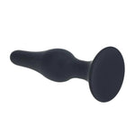 Dop anal Levelz Slim din silicon, negru, L, 12,5 cm