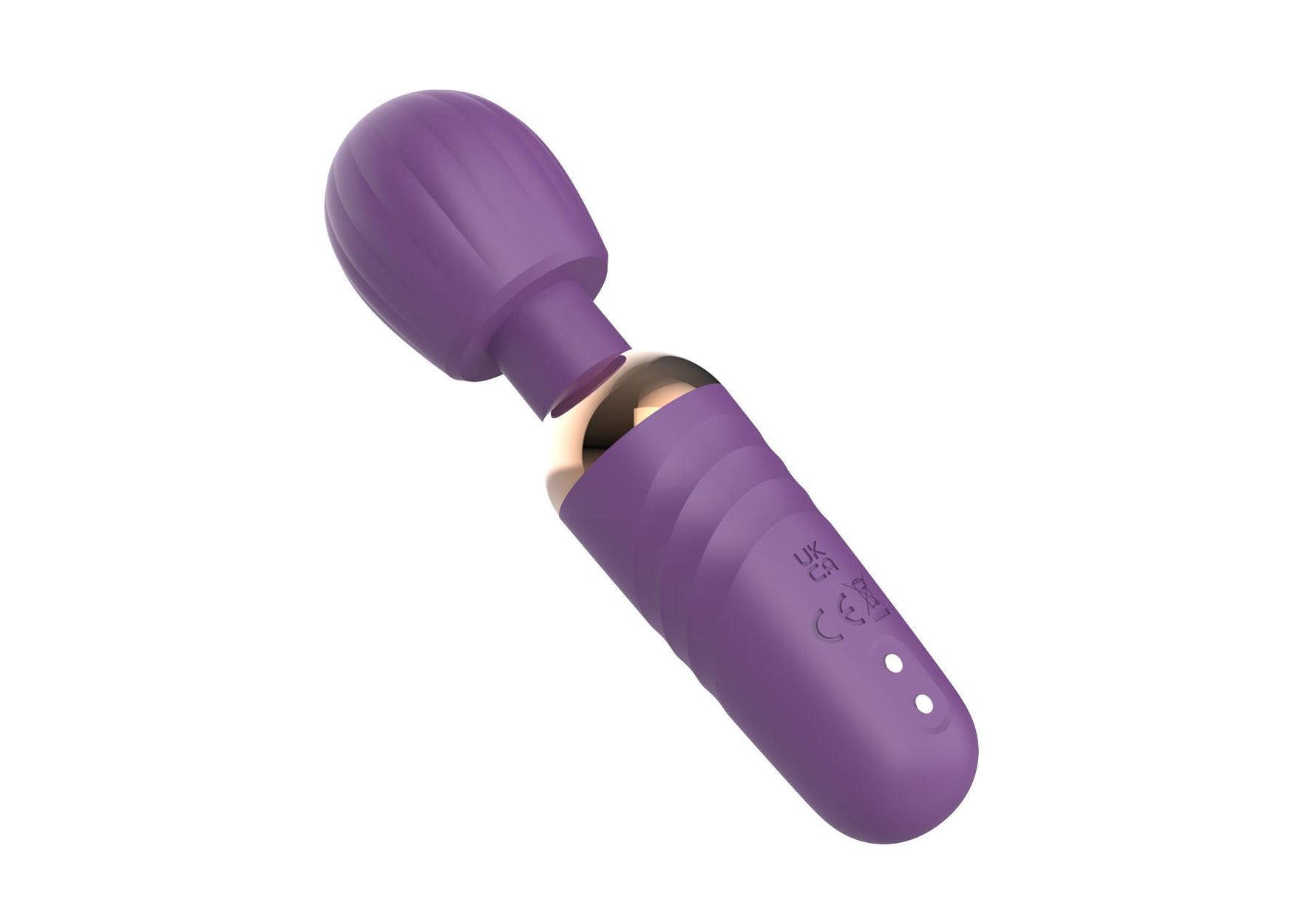 Stimulator Clitoridian Little Fairy Wand din Silicon, Violet, 14 cm