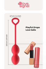 Bile de dragoste din silicon Playful Drops Dream Toys 17,5 cm