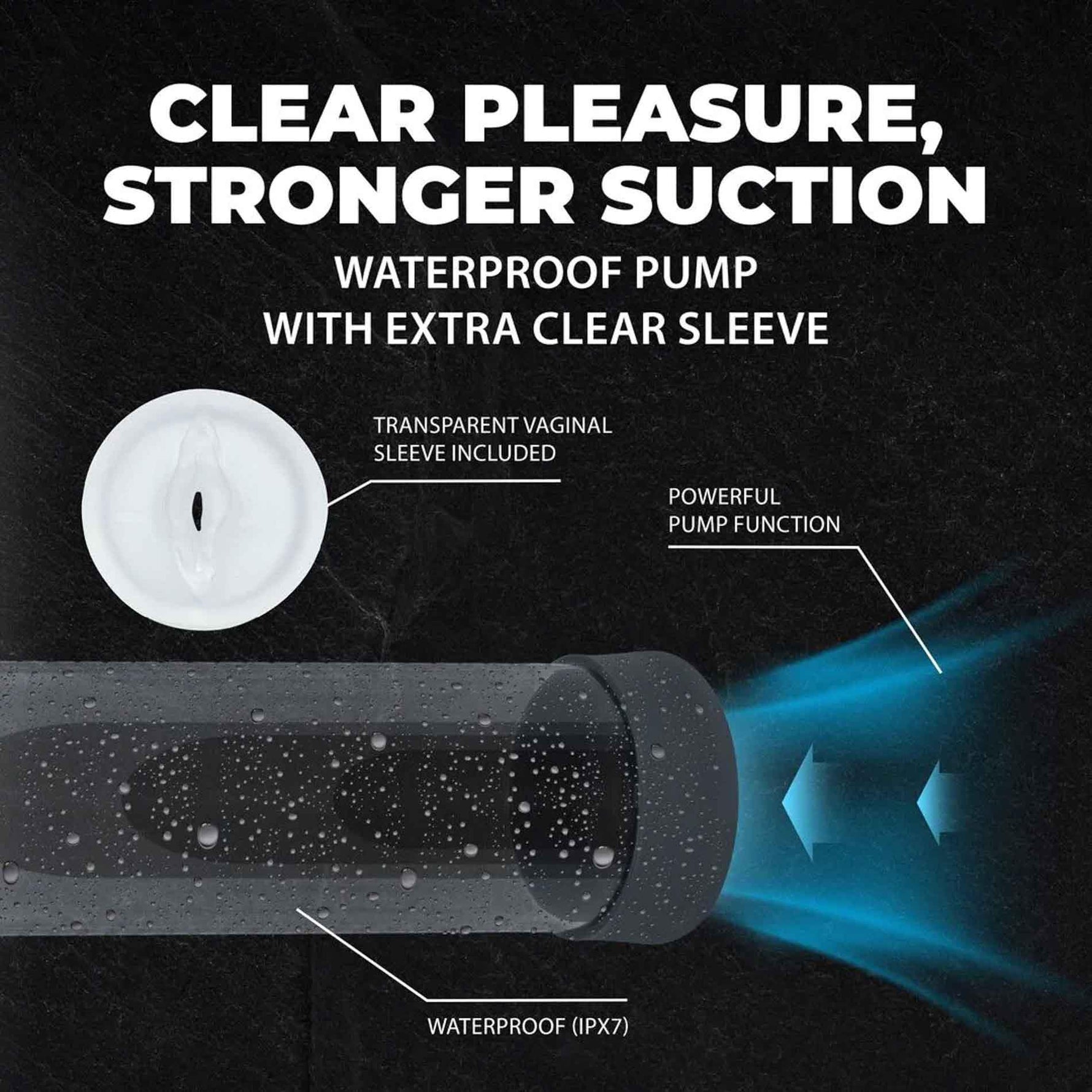 Pompă automată de penis impermeabilă și masturbator Gun Metal