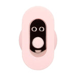 Plug anal vibrant Loveline Velvet cu telecomandă, roz, 9,8 cm