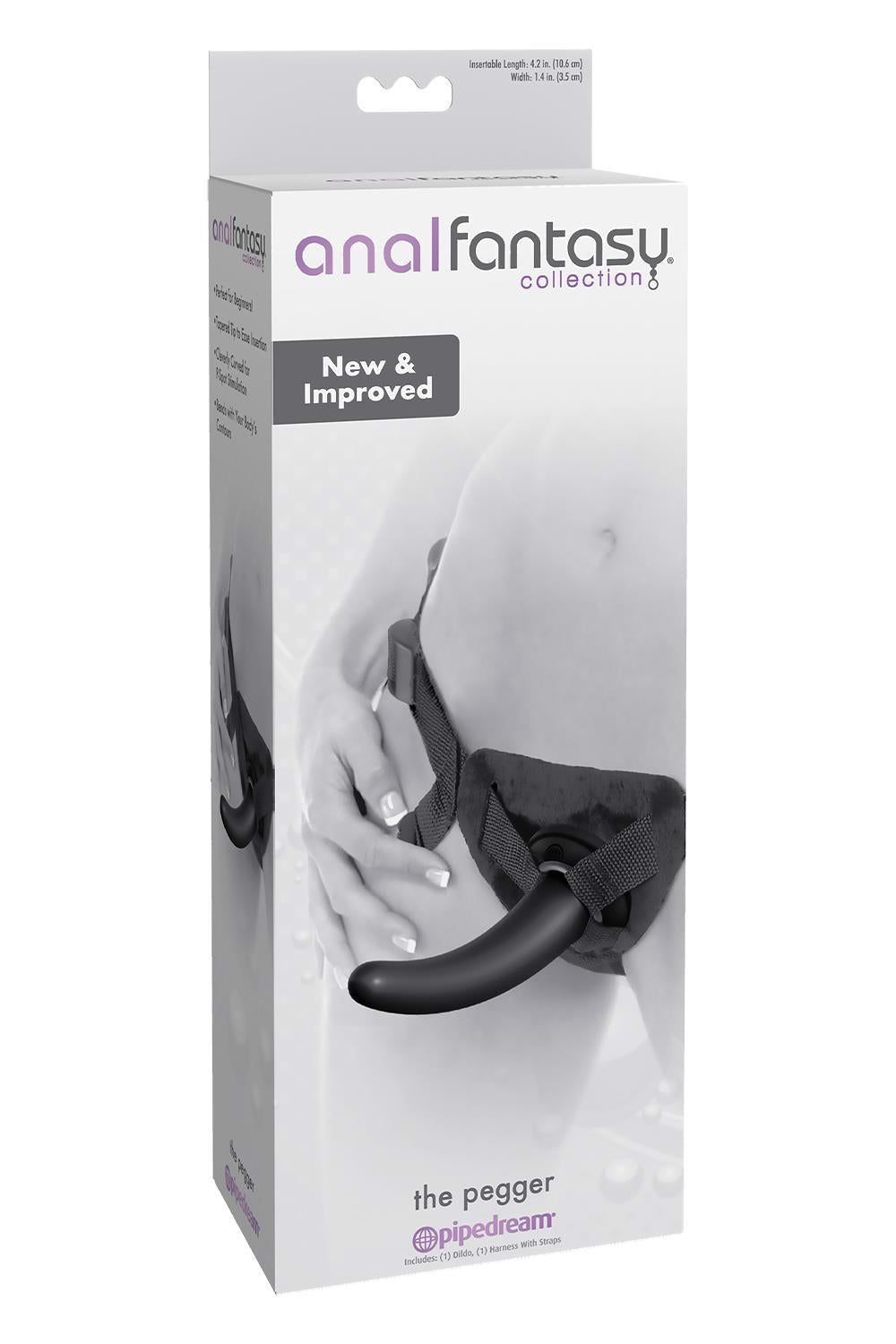 Colecția Strap-on Anal Fantasy The Pegger negru