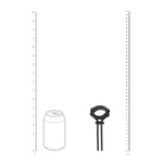 Inel de penis reglabil din silicon Levelz cu cursor, negru