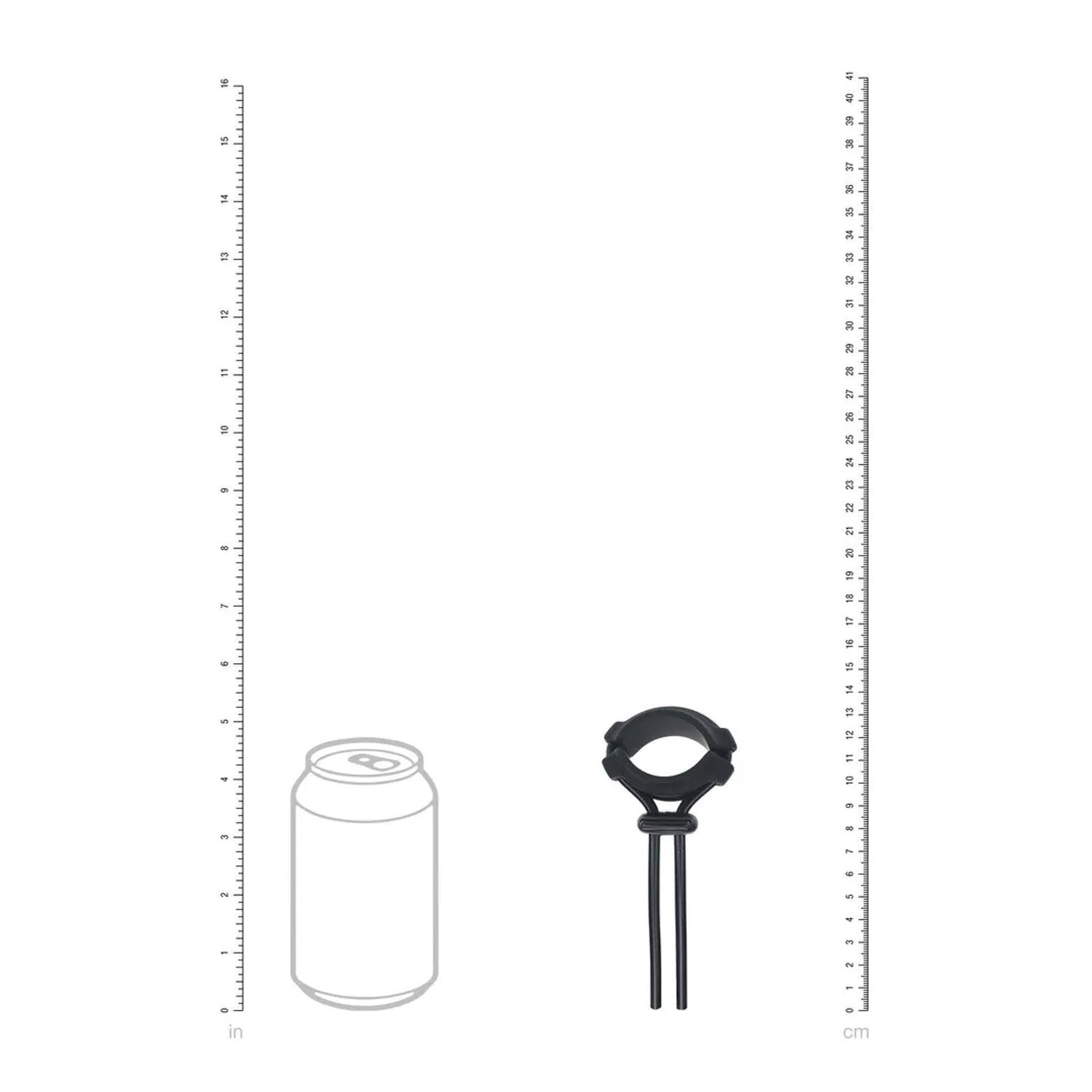 Inel de penis reglabil din silicon Levelz cu cursor, negru