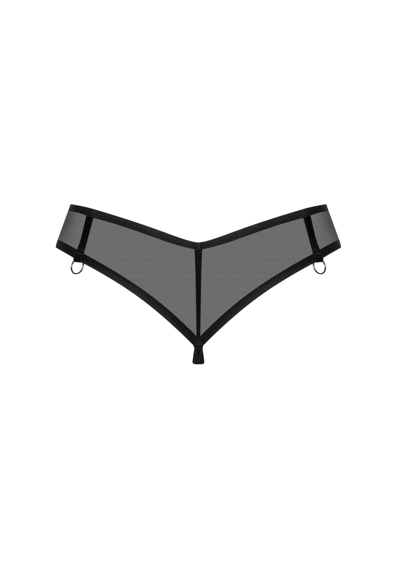 Obsessive Glandez tanga deschis negru XS/S