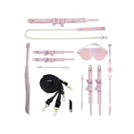 Set de bondage roz cu geantă Paris Collection Ouch!