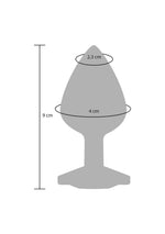 Plug anal Diamond Booty Jewel Crystal, roz, 9 cm
