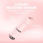 Vibrator Reve Loveline Mini Bunny din silicon roz, 11 cm