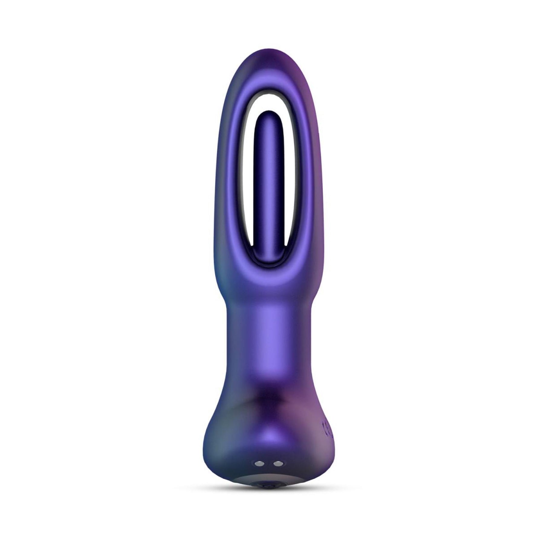 Dop anal vibrant Hueman Voyager din silicon violet cu telecomandă USB