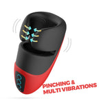 Masturbator vibrant Pancho Crushious cu clemă 16,5 cm