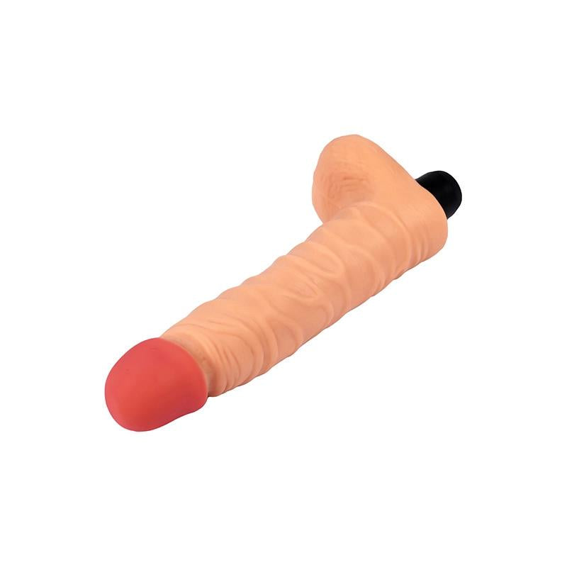 Vibrator realist moale pentru testicule, 21 cm