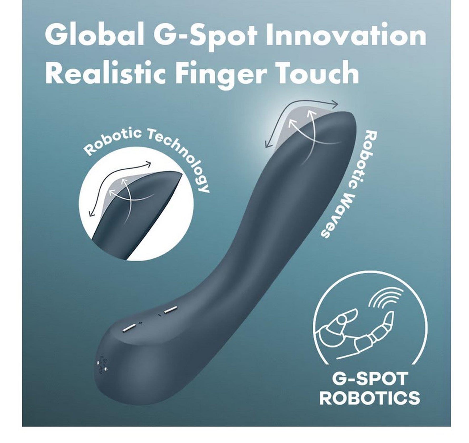 Vibrator Satisfyer Wave 4 din silicon cu USB pentru punctul G