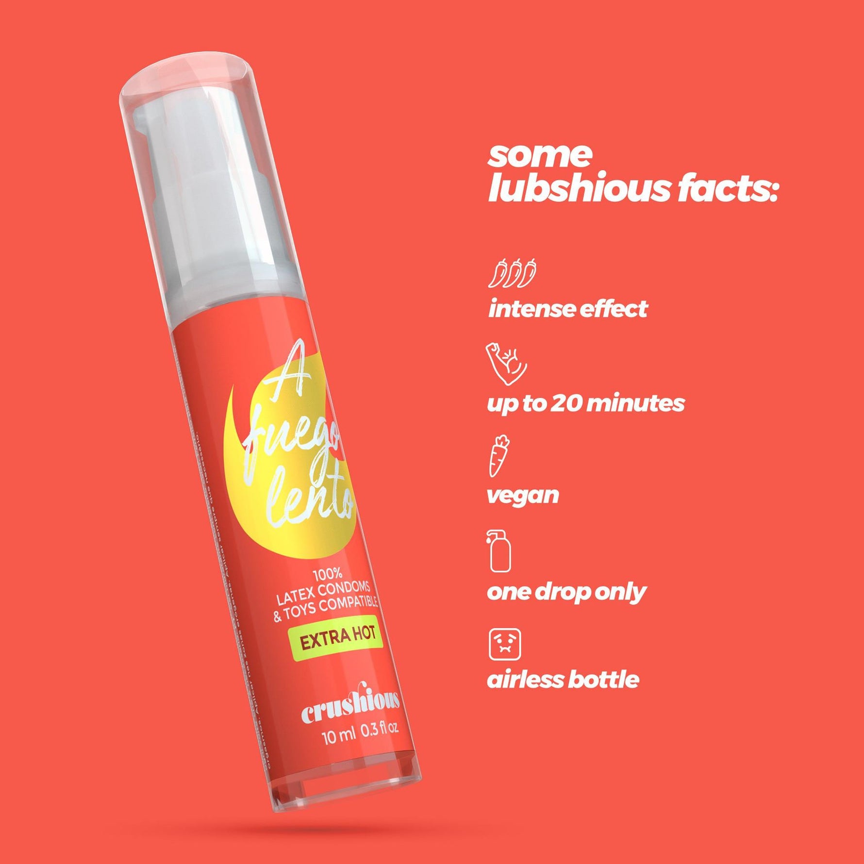 Gel intim de încălzire Crushious A Fuego Lento 10 ml