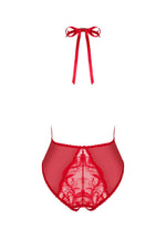 Body Obsessive Dagmarie cu bretele deschise, roșu, XS/S