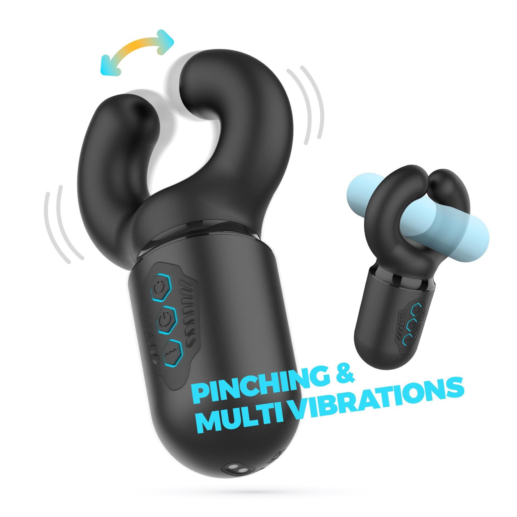 Masturbator cu presiune USB Crushious Kong din silicon, 16 cm