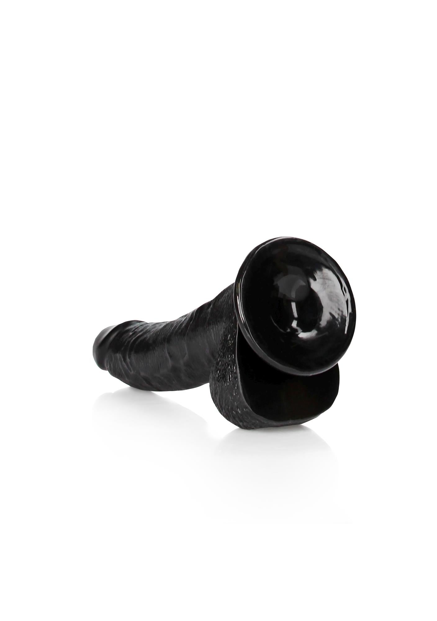 Dildo curbat realist RealRock cu scrot și ventuză 20,5 cm