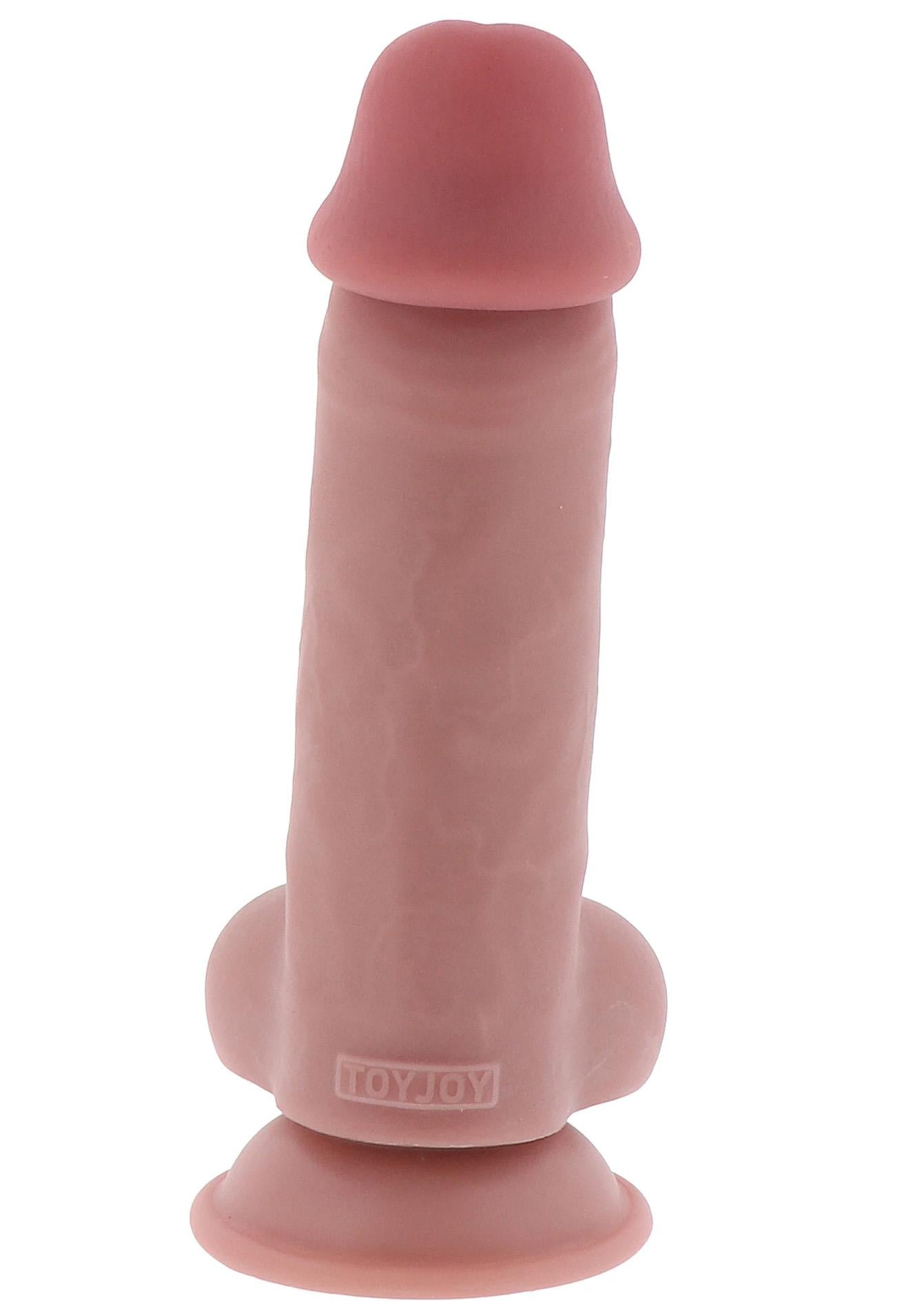 Dildo realist gros cu densitate dublă ToyJoy TPE 17 cm