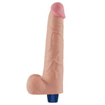 Dildo vibrant realist Lovetoy Softee TPE, culoarea pielii, USB, 26,5 cm