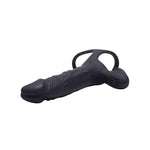 Dildo vibrant cu penetrare dublă USB Fantasy Hephaestus 19,5 cm