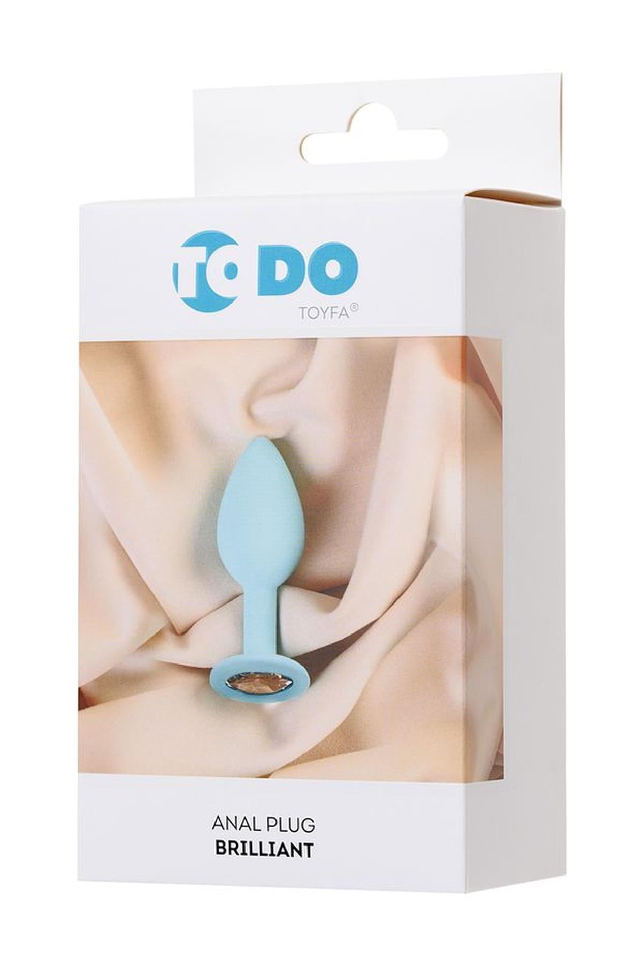 Plug anal miniatural ToDo Brilliant, albastru