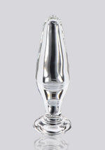 Plug anal din sticlă Star Sparkler ToyJoy, transparent, 12 cm